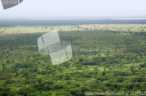 Image of aerial view of the Queen Elizabeth National Park