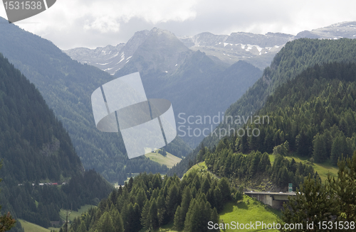 Image of alpine scenery at summer time