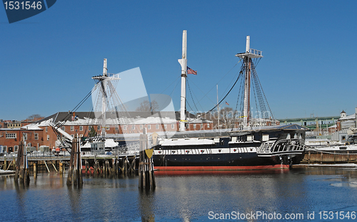 Image of USS Constitution sailing ship