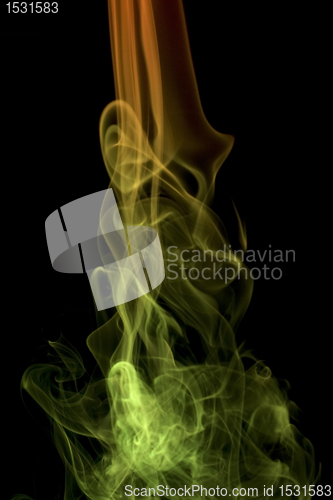 Image of multicolored smoke detail