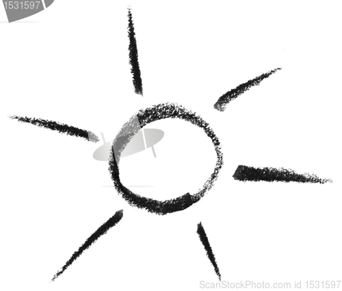 Image of sun and light sketch