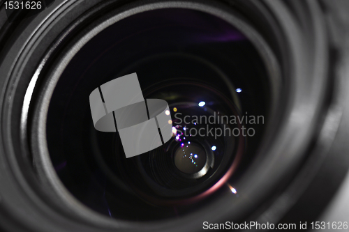 Image of photo lens closeup