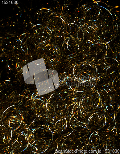 Image of golden metallic loops