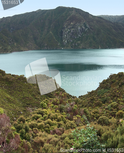 Image of lakeside scenery at the Azores