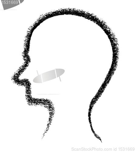 Image of sketched head