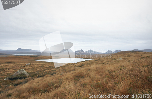 Image of scottish landscape with distant hills