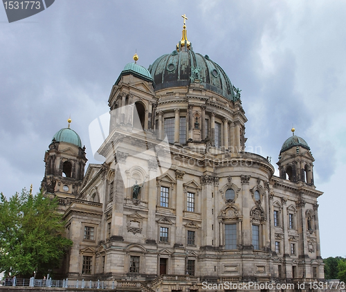 Image of Berlin Cathedral and clouded sky