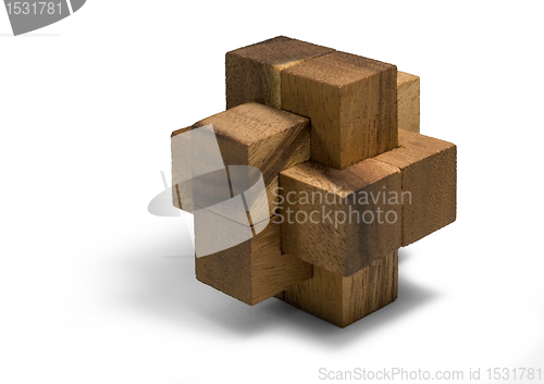 Image of wooden 3D puzzle