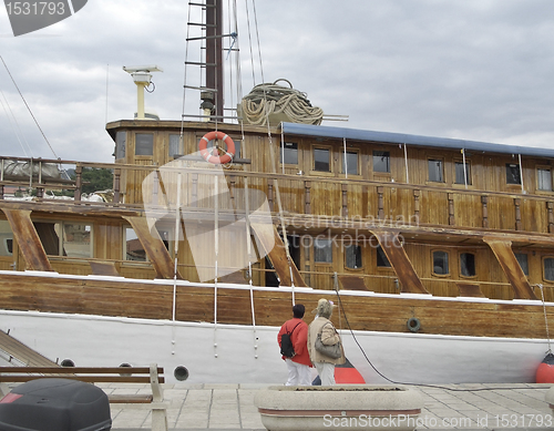 Image of wooden ship in Croatia