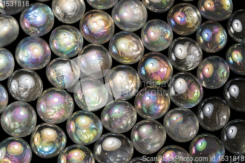 Image of iridescent glass beads