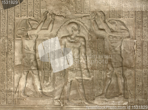 Image of relief at the Temple of Kom Ombo