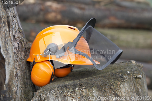 Image of protective helmet outdoor shot