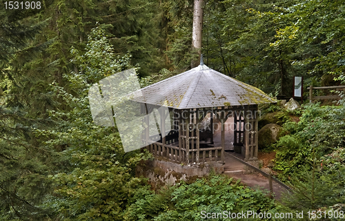 Image of pavillon around Triberg Waterfalls