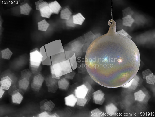 Image of iridescent Christmas bauble
