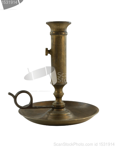 Image of old bronze candleholder