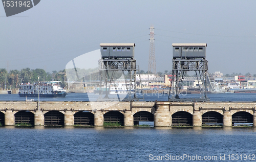 Image of watergate near Esna in sunny ambiance