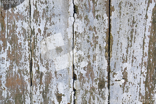 Image of rundown wooden facade detail