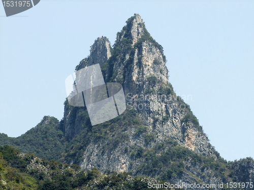 Image of overgrown mountain peak