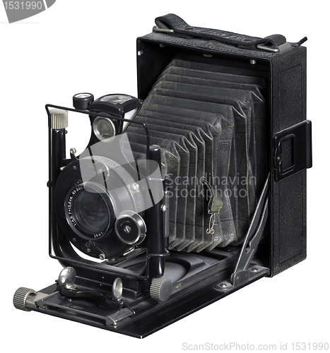 Image of nostalgic folding camera