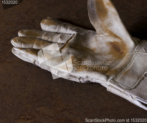Image of dirty working glove