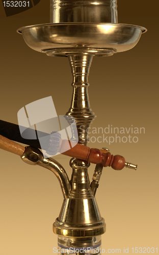 Image of shisha closeup in gradient back