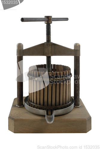 Image of nostalgic wooden squeezer