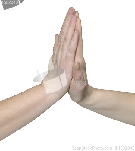 Image of high five hands