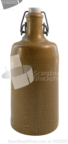 Image of stoneware bottle with closure