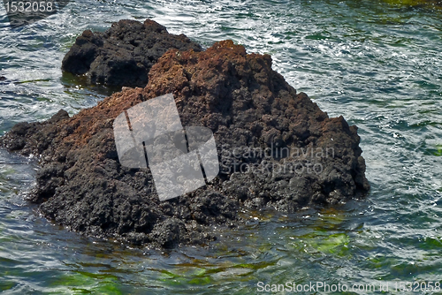 Image of seaside rock formation