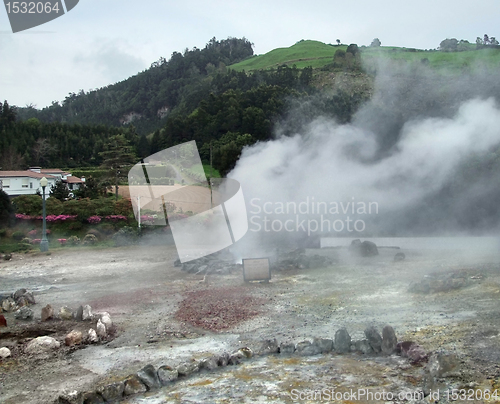 Image of hot spring at the Azores