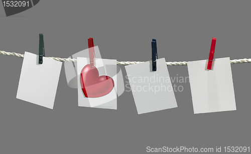 Image of clothesline and labels