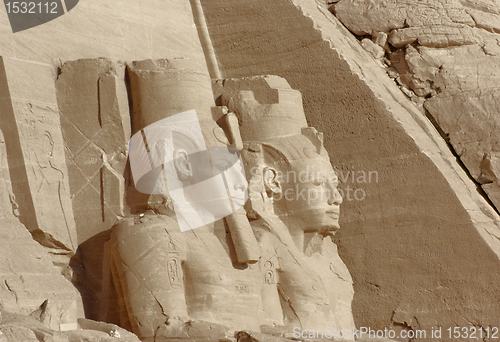 Image of sculptures at Abu Simbel temples in Egypt