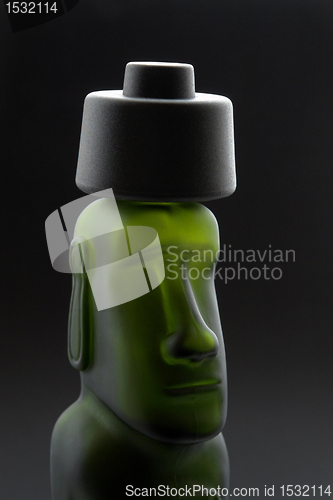 Image of moai head bottle