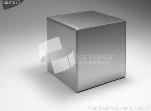 Image of solid metallic cube