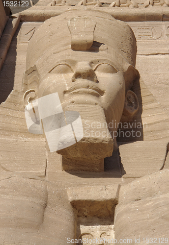 Image of Ramesses at Abu Simbel temples in Egypt