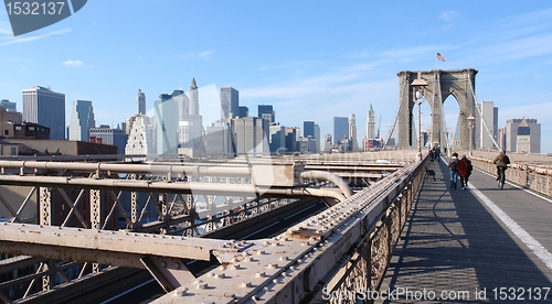 Image of at Brooklyn Bridge in New York