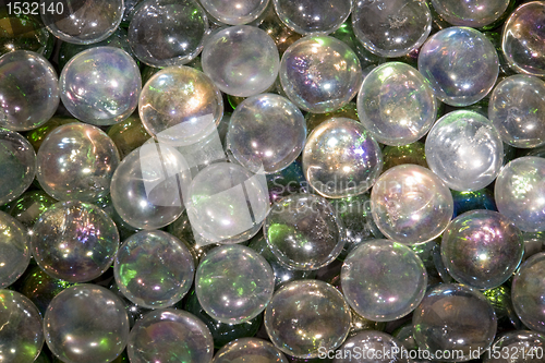 Image of iridescent glass beads