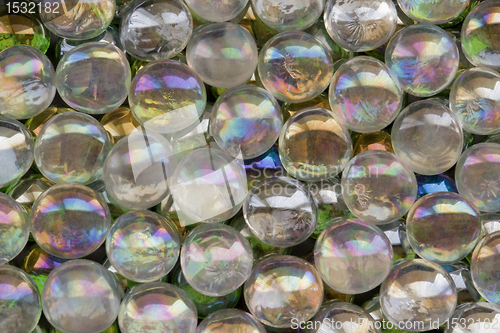 Image of iridescent glass beads