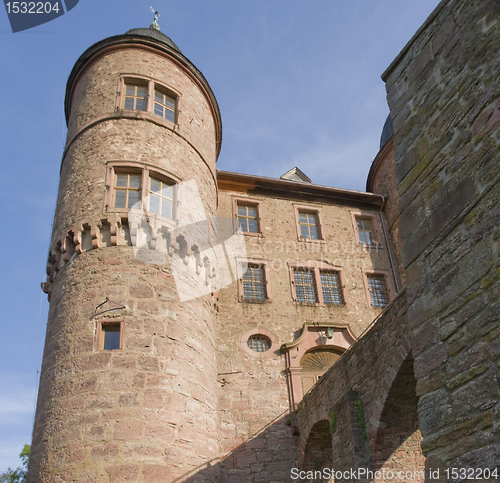 Image of Wertheim Castle detail in sunny ambiance