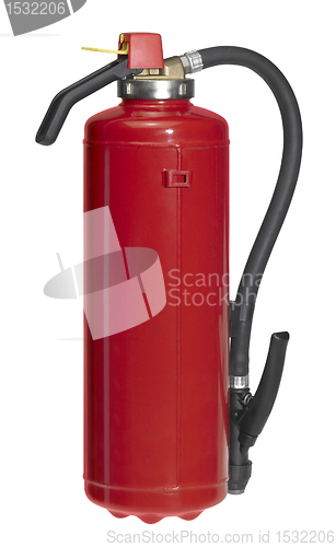 Image of red fire drencher