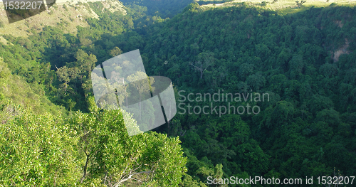 Image of detail of the Chambura Gorge