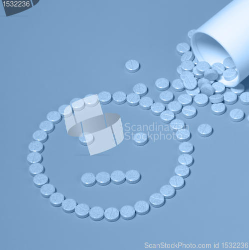 Image of blue pills