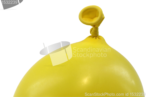 Image of yellow balloon upright