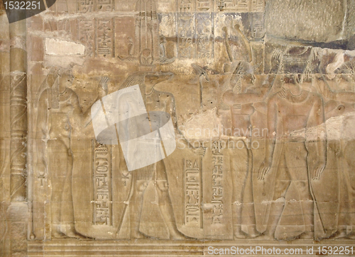 Image of relief at the Temple of Kom Ombo