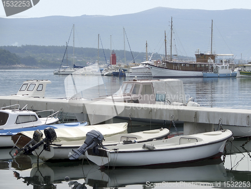 Image of harbor scenery in Croatia