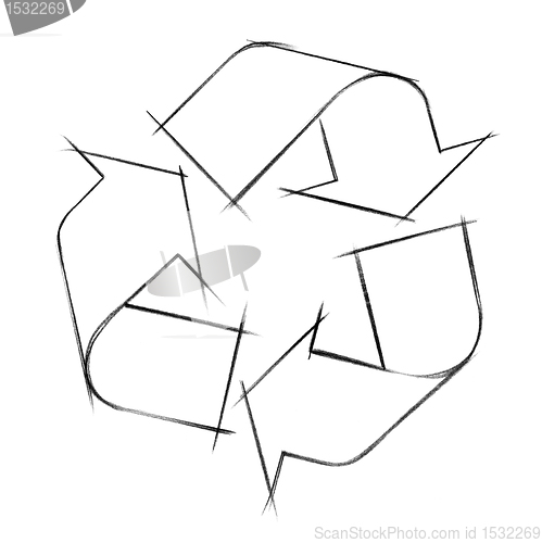 Image of recycling logo illustration