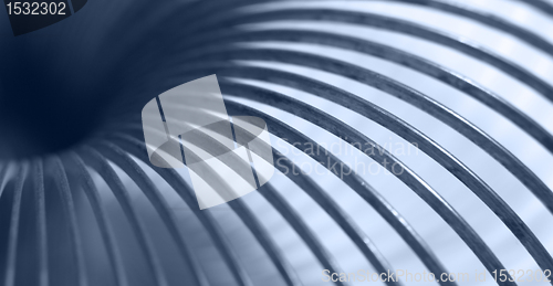 Image of metallic spiral abstract