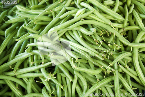 Image of fresh green runner beans