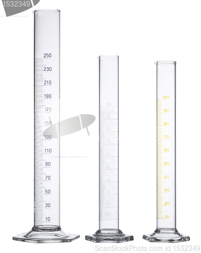 Image of measuring cylinders