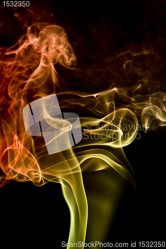 Image of multicolored smoke detail